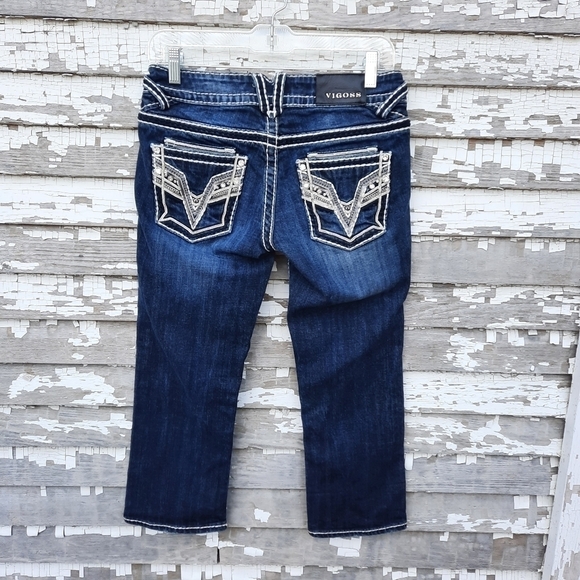 🌟 Vigoss Dublin jean capris size 3/4 - Picture 1 of 6